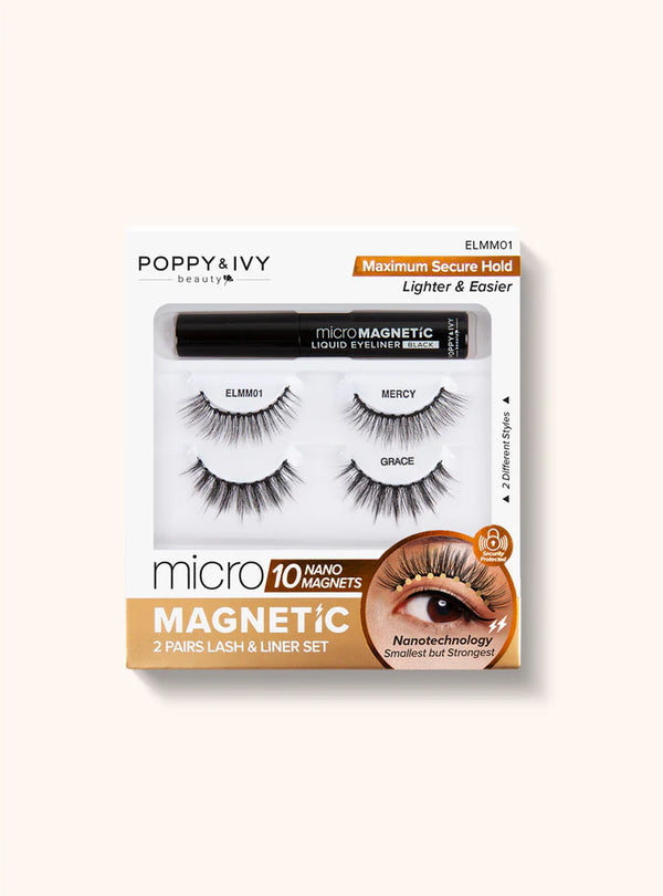 Gene false magnetice si tus Mercy + Grace Micro Magnetic Lash and Liner