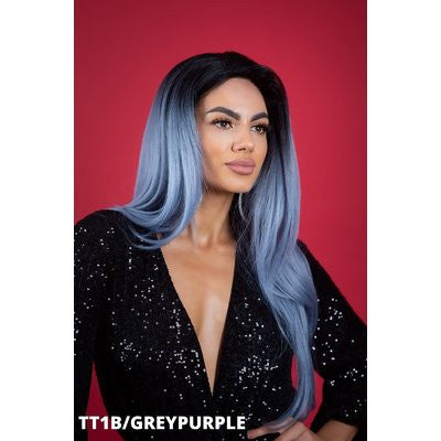 Peruca KOURTNEY ombre TT1B/GREYPURPLE